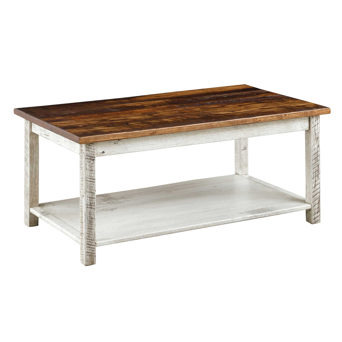 Amish Artesia Reclaimed Barnwood Rustic Coffee Table