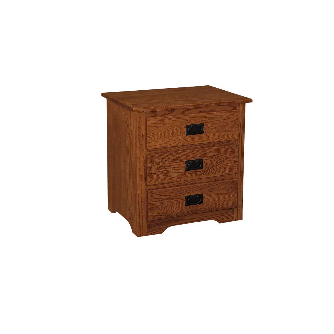 Mission Amish Solid Wood 3-Drawer Night Stand