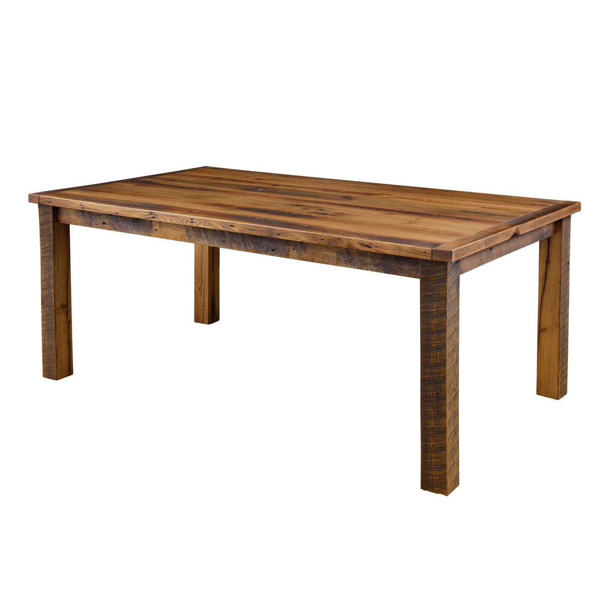 Amish Prairie Reclaimed Barnwood Farm Dining Table