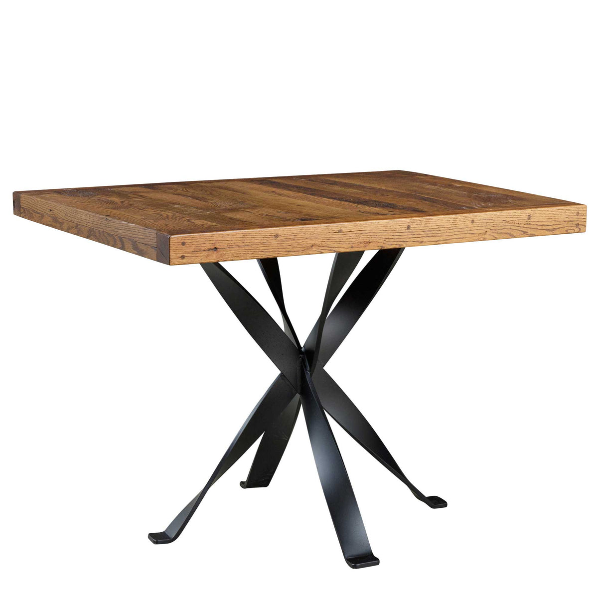 Mesa de comedor de madera de granero recuperada Ford de Amish Chadd