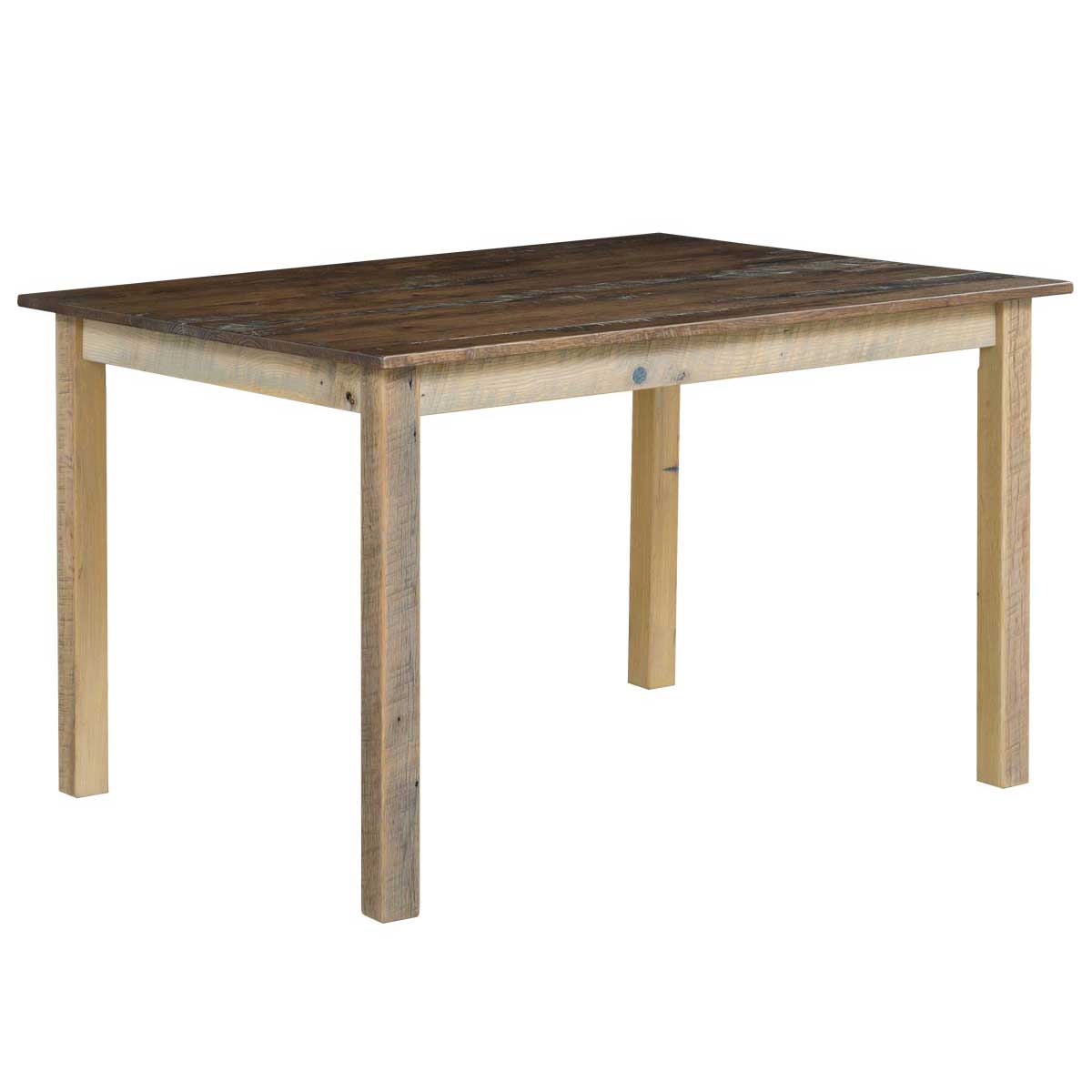 Juego de caballete de comedor de madera de granero recuperada Amish Silverton