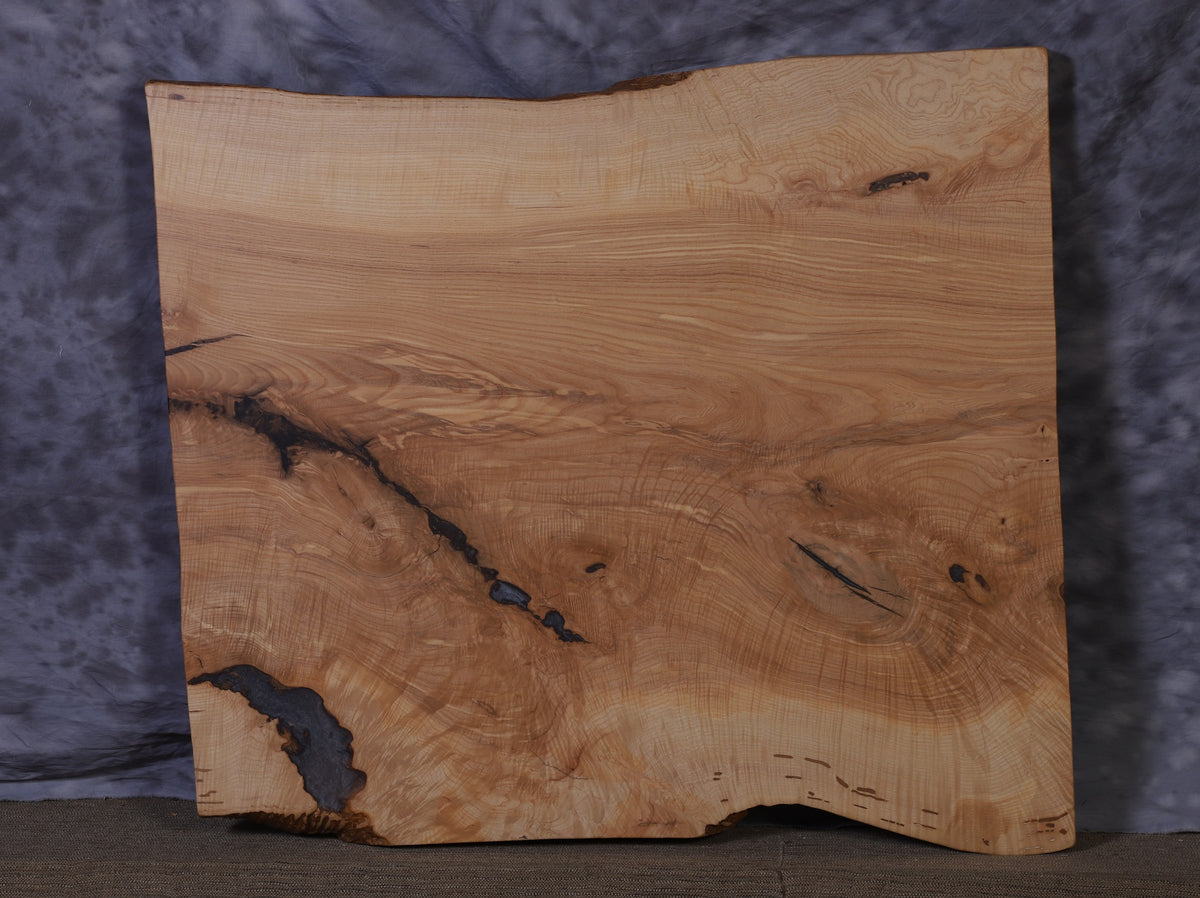 Amish Ash Epoxy 38&quot; - 41&quot; wide x 45&quot; long x 2 ¾&quot; thick Live Edge Slab