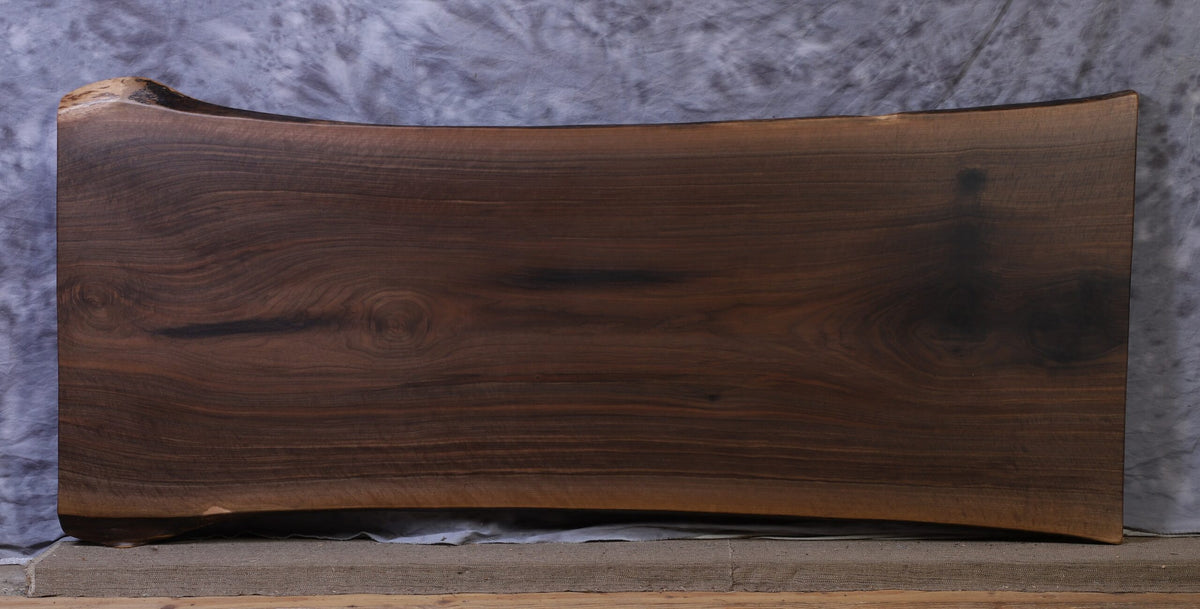 Amish walnut single 32&quot; - 37&quot; wide x 88&quot; long x 1 ¾&quot; thick Live Edge Slab