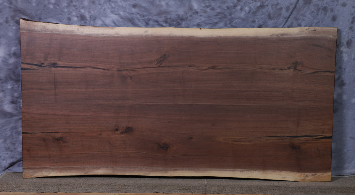 Amish walnut bookmatch 40&quot; - 42&quot; wide x 90&quot; long x 2&quot; thick Live Edge Slab