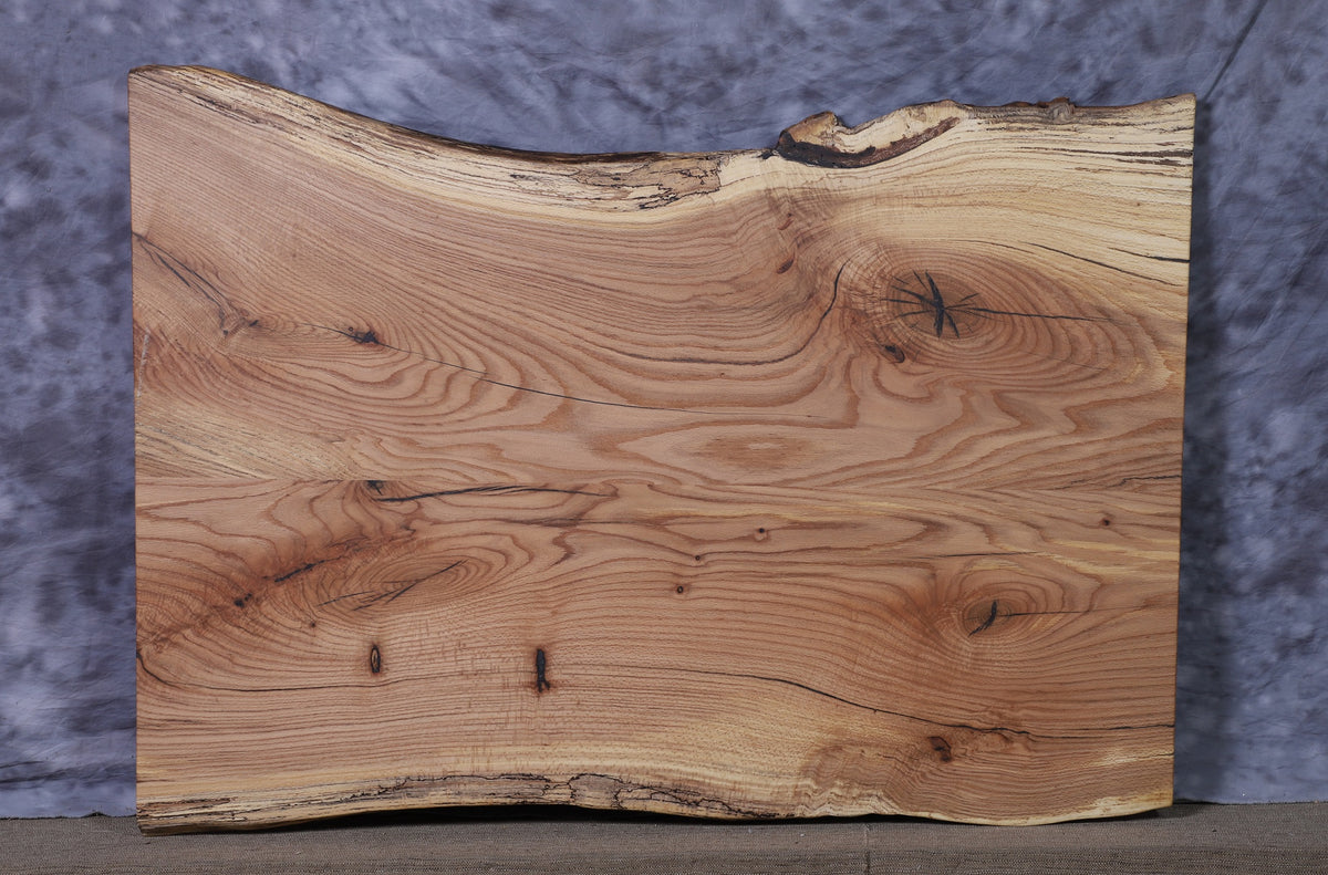 Amish Oak bookmatch 38&quot; - 45&quot; wide x 60&quot; long x 1 ½&quot; thick Live Edge Slab