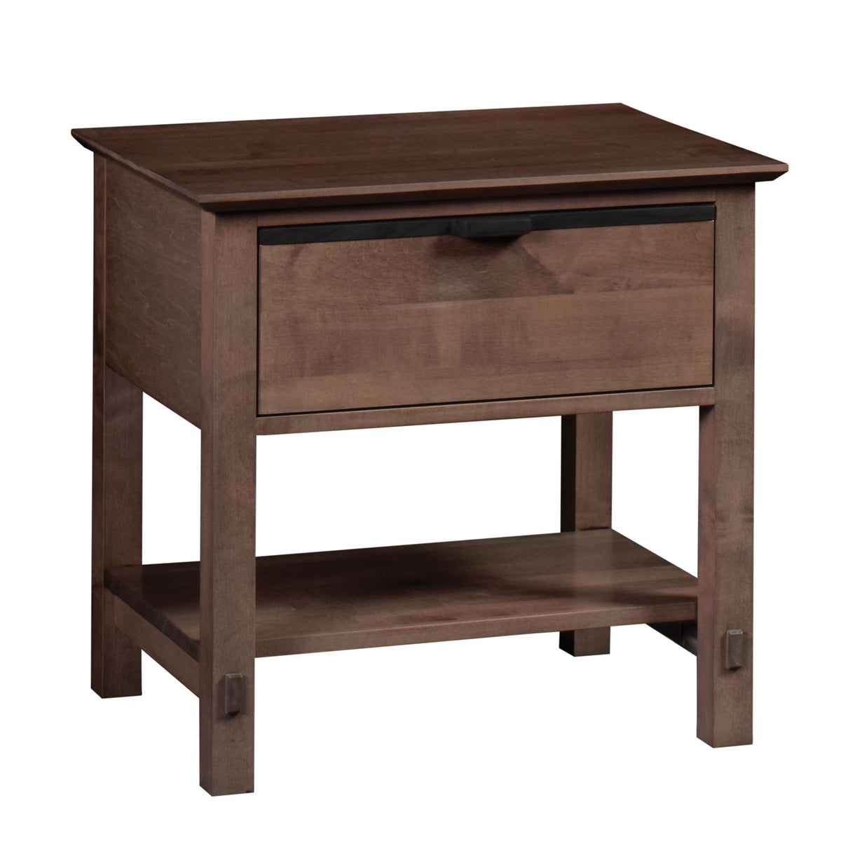 Amish Rustic Amador Open Nightstand