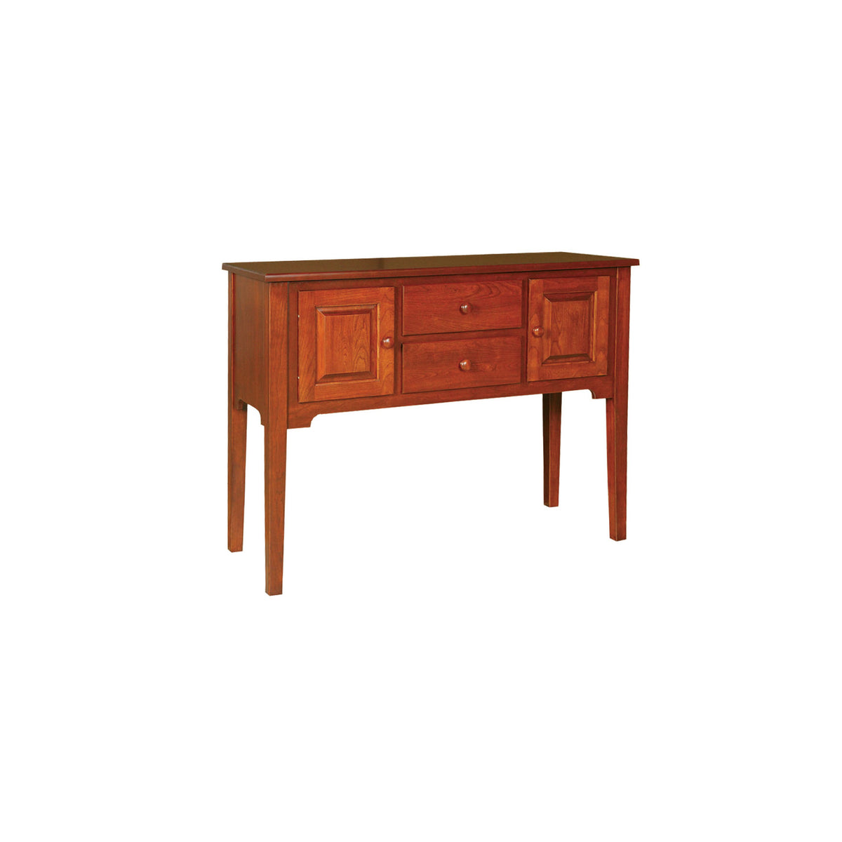 Amish Shaker Solid Wood 2 Door 2 Drawer Dining Sideboard