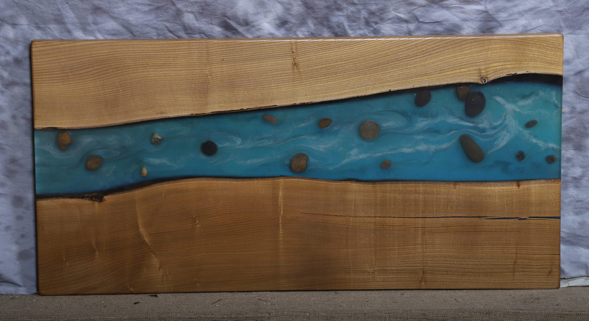 River Live Edge Slab sassafras 24&quot; wide x 48&quot; long x 2&quot; thick for Rectangular Coffee Table