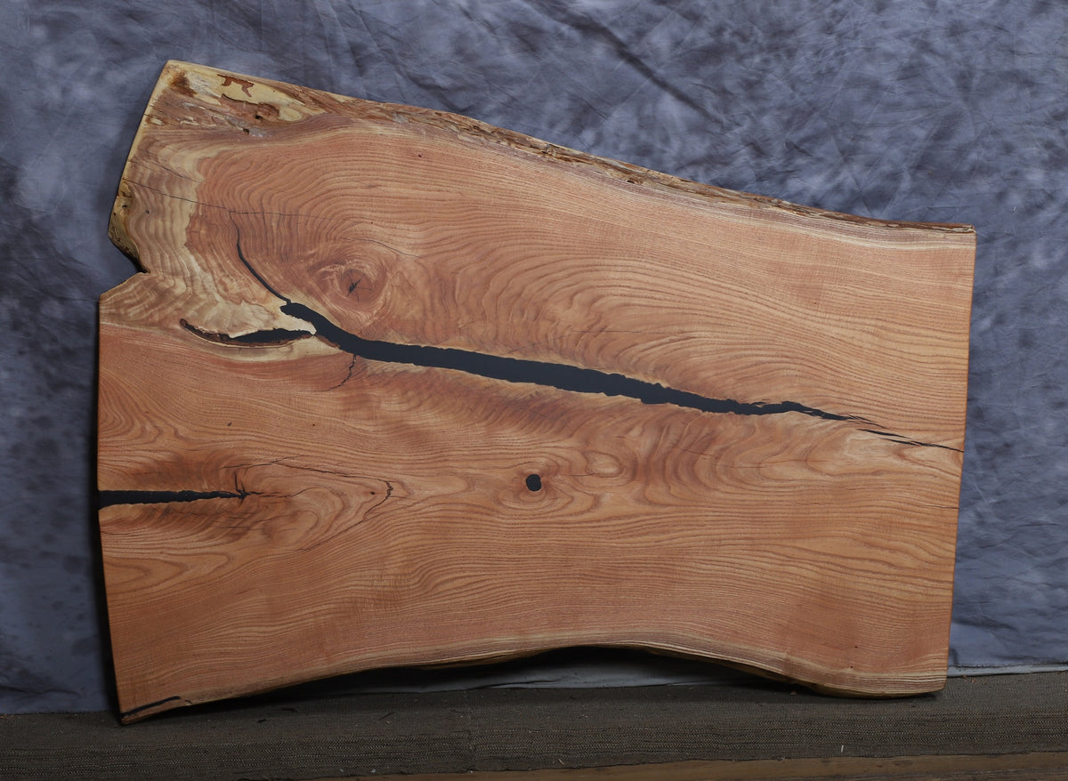 River Live Edge Slab kentucky coffee tree 28&quot; - 39&quot; w x 51&quot; long x 1 3/4&quot; thick for Rectangular Coffee Table