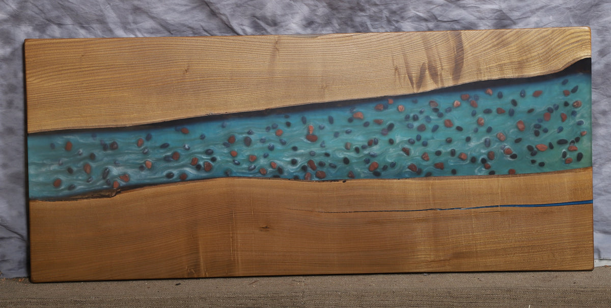 River Live Edge Slab sassafras 24&quot; wide x 55&quot; long x 2&quot; thick thick for Rectangular Coffee Table