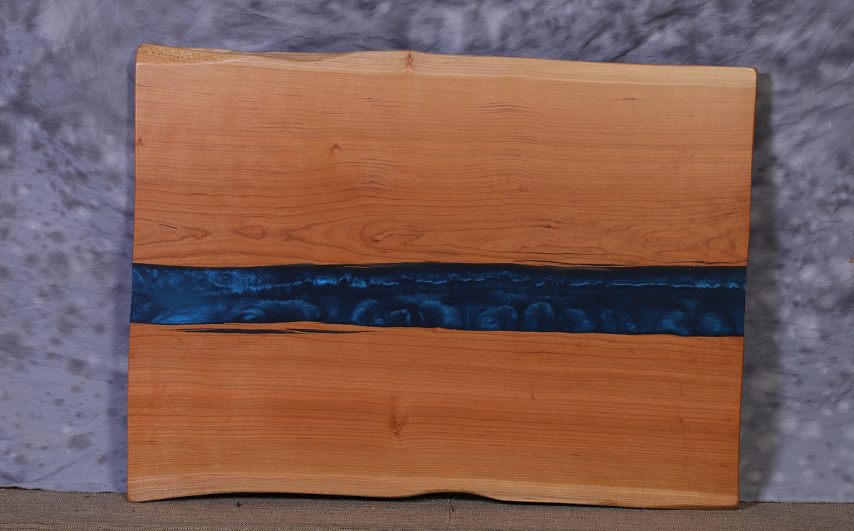 Live Edge Slab cherry river 28&quot; - 30&quot; wide x 39&quot; long x 2&quot; thick for Rectangular Coffee Table