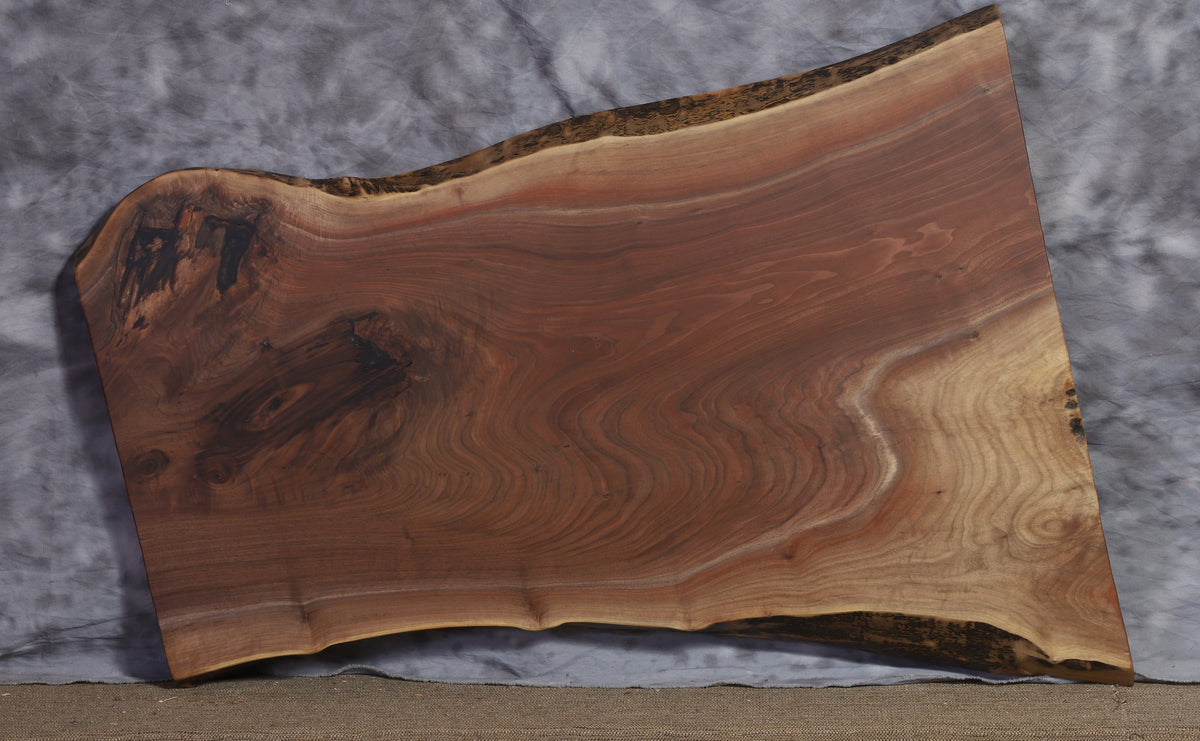 Live Edge Slab Walnut 23&quot; - 33&quot; wide x 46&quot; long x 1 7/8&#39; thick for Rectangular Coffee Table