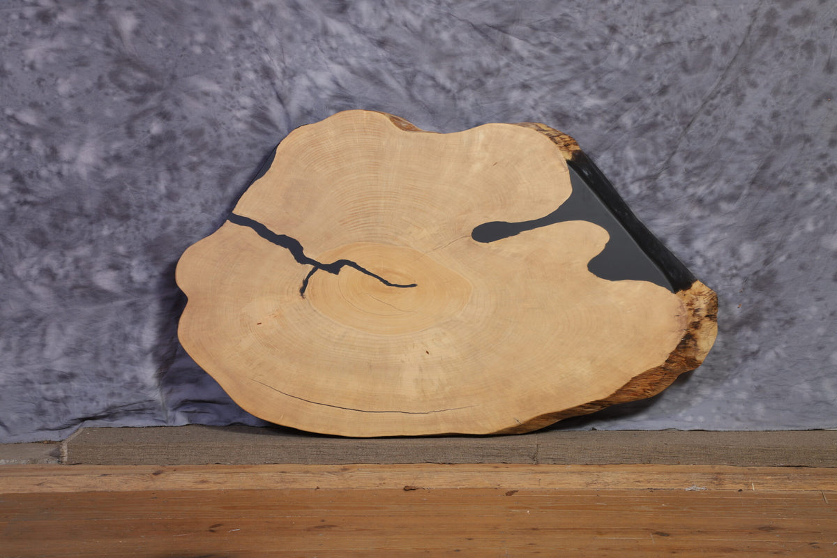 Live Edge Slab gingko 39&quot; wide x 58&quot; long x 2 ½&quot; thick for Round Coffee Table