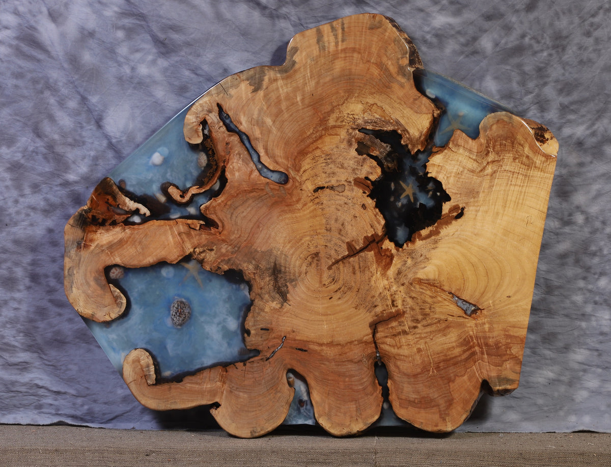 Live Edge Slab maple 42&quot; x 48&quot; x 2 ¼&quot; thick for Round Coffee Table