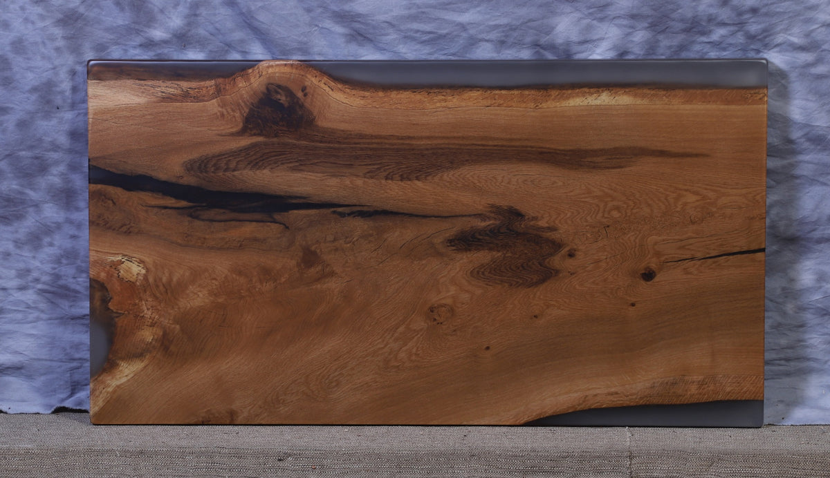 Live Edge Slab white oak 23&quot; wide x 43&quot; long x 2&quot; thick for Rectangular Coffee Table