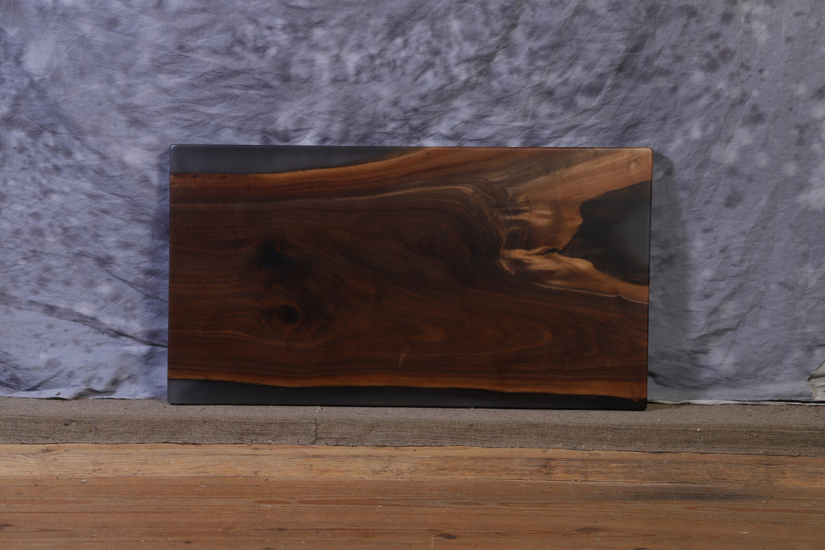 Live Edge Slab walnut 23&quot; wide x 43&quot; long x 2&quot; thick for Rectangular Coffee Table