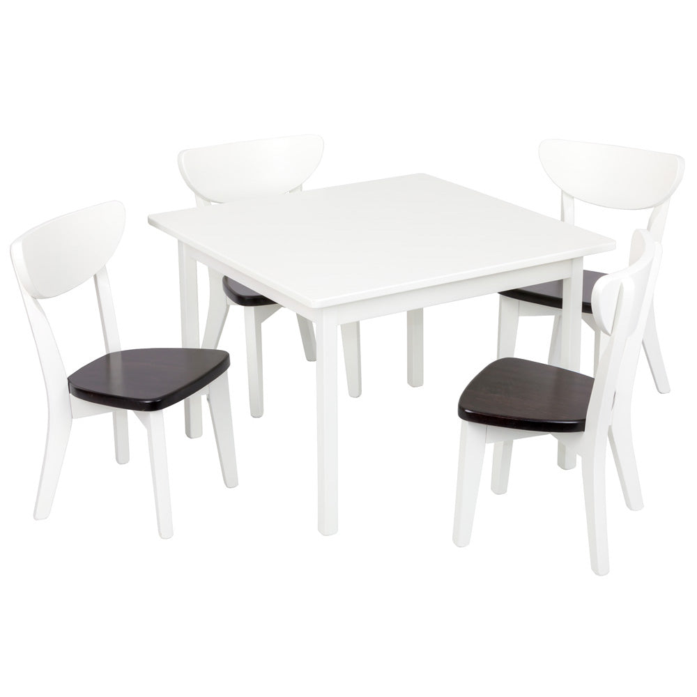 Amish Square Kid&#39;s Table Set with 4 Seymour Chairs