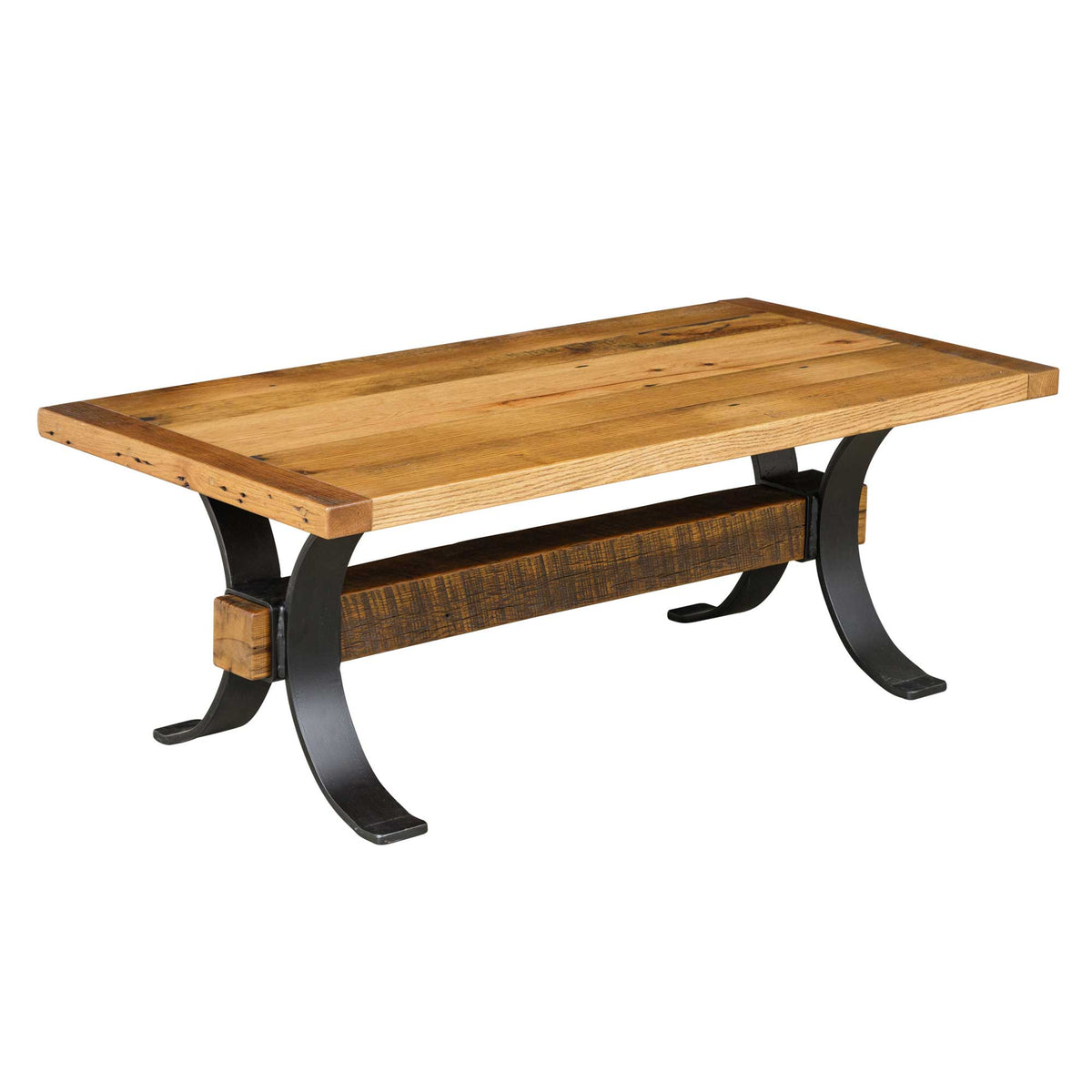 Amish Timber Frame Reclaimed Barnwood Rustic Coffee Table