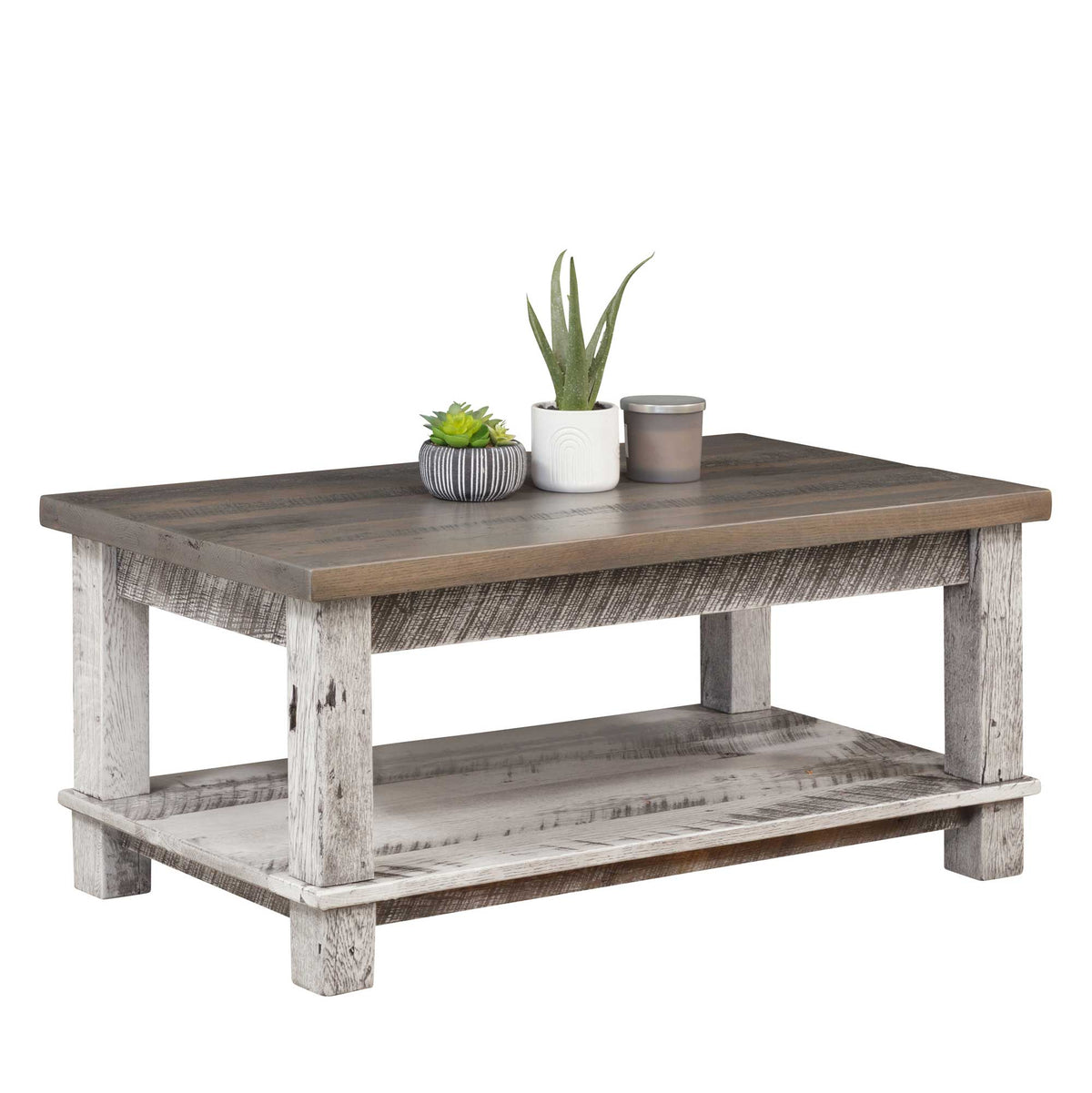 Amish Millburg Reclaimed Barnwood Rustic Coffee Table