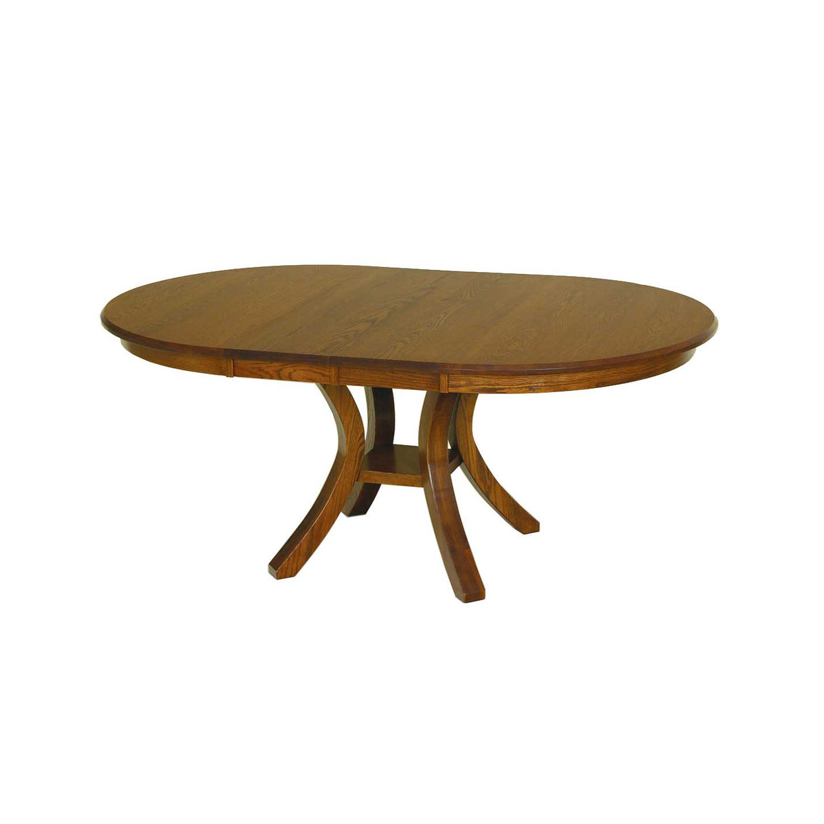 Amish Carlisle 48&quot; Round Expandable Dining Table - Quick Ship