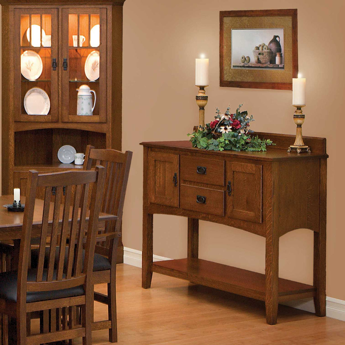 Amish Mission Dining Room Storage Sideboard