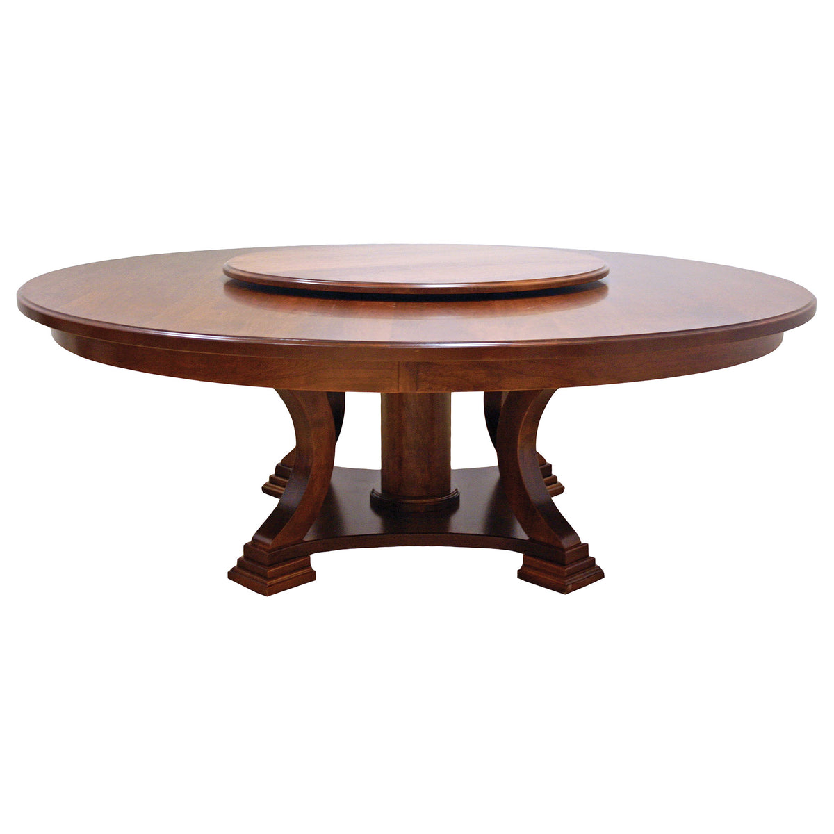 Amish Smithfield Round Trestle Dining Table