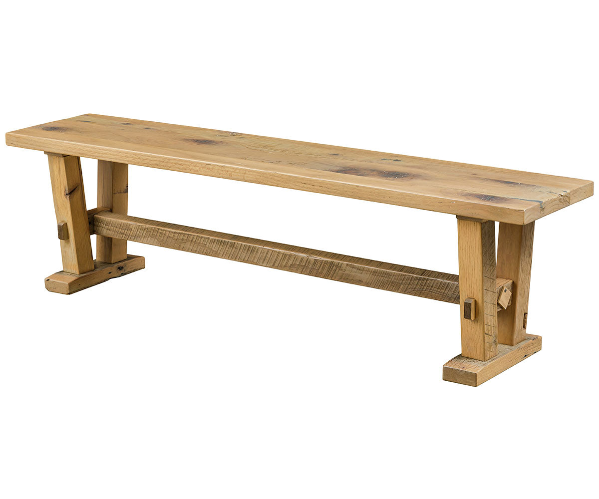 Juego de caballete de comedor de madera de granero recuperada Amish Silverton