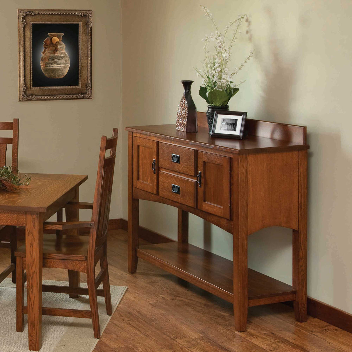 Amish Mission Dining Room Storage Sideboard