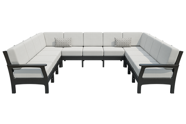 VaraMora Amish Patio 9 Seat Corner U Sectional