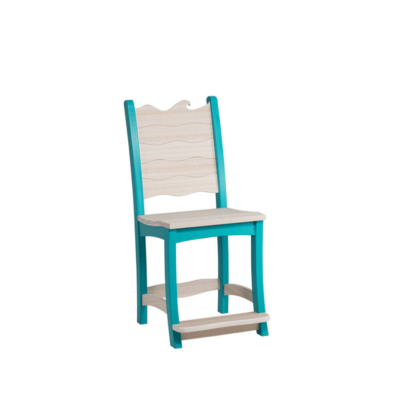 Amish Patio Poly Wave Counter Chair