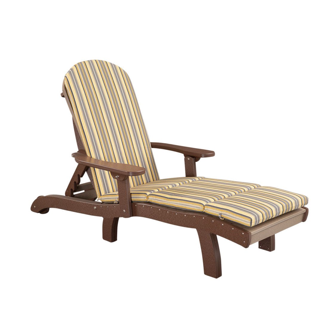 Adirondack Pool Sun Lounge Sunbrella Outdoor Cushion Pad for Seat &amp; Back - Finch - snyders.furniture