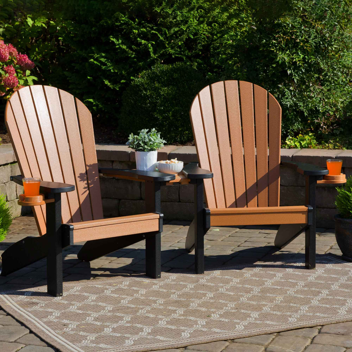 Amish 3 pc Adirondack Chair Settee Set for 2 - Quickship - snyders.furniture