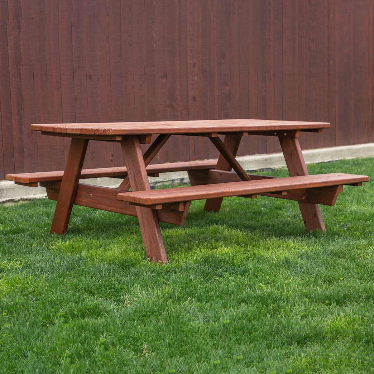 Amish 3x6 Solid Wood Picnic Table - snyders.furniture