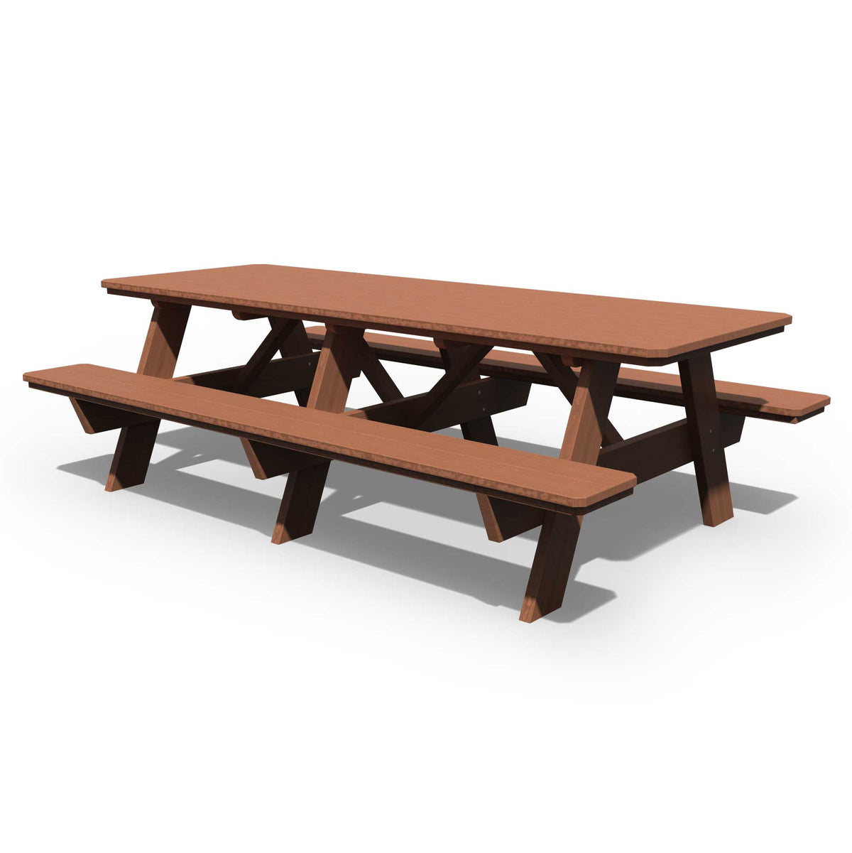 Amish 3x8 Solid Pine Wood Picnic Table - snyders.furniture