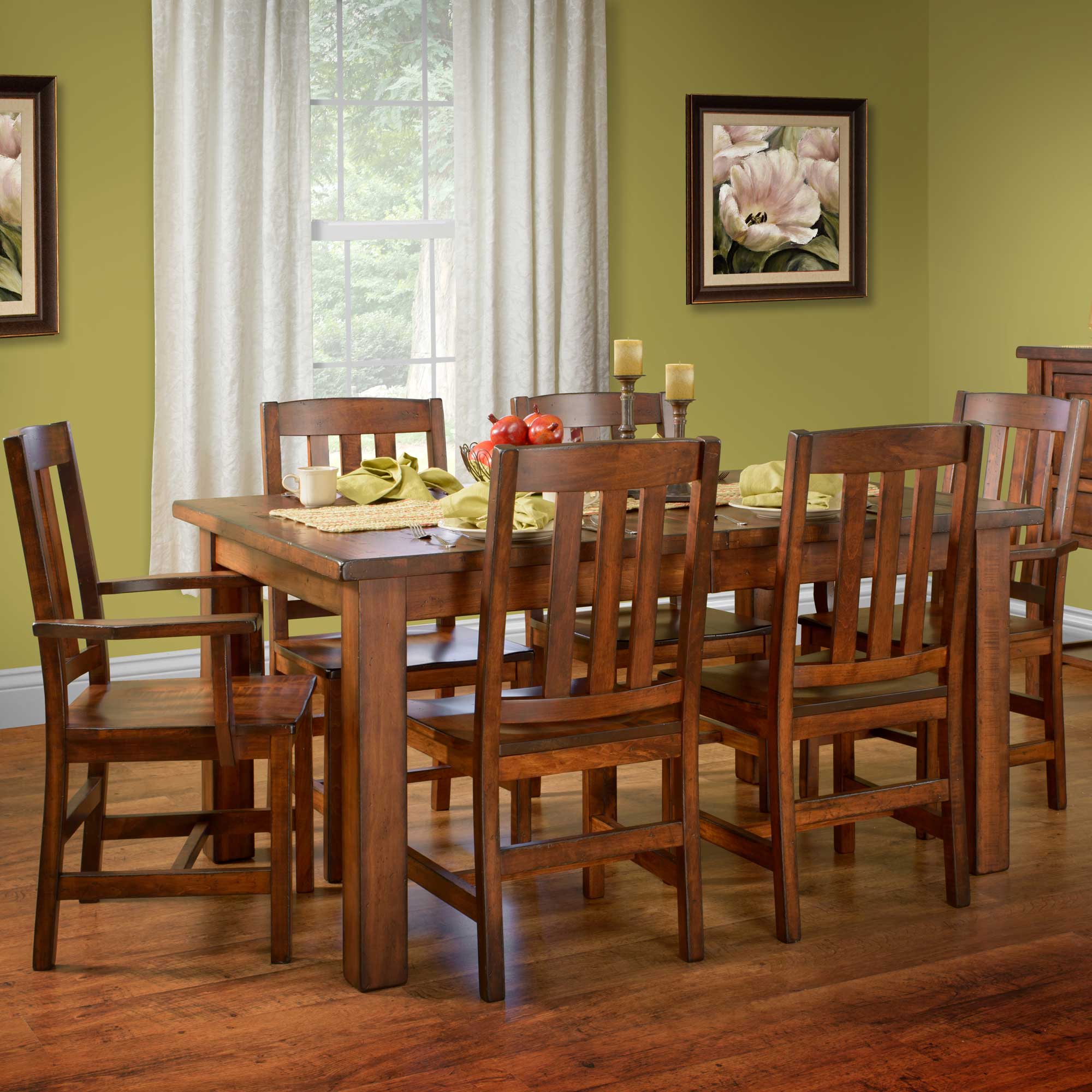 Ancient Mission Amish Dining Table - snyders.furniture