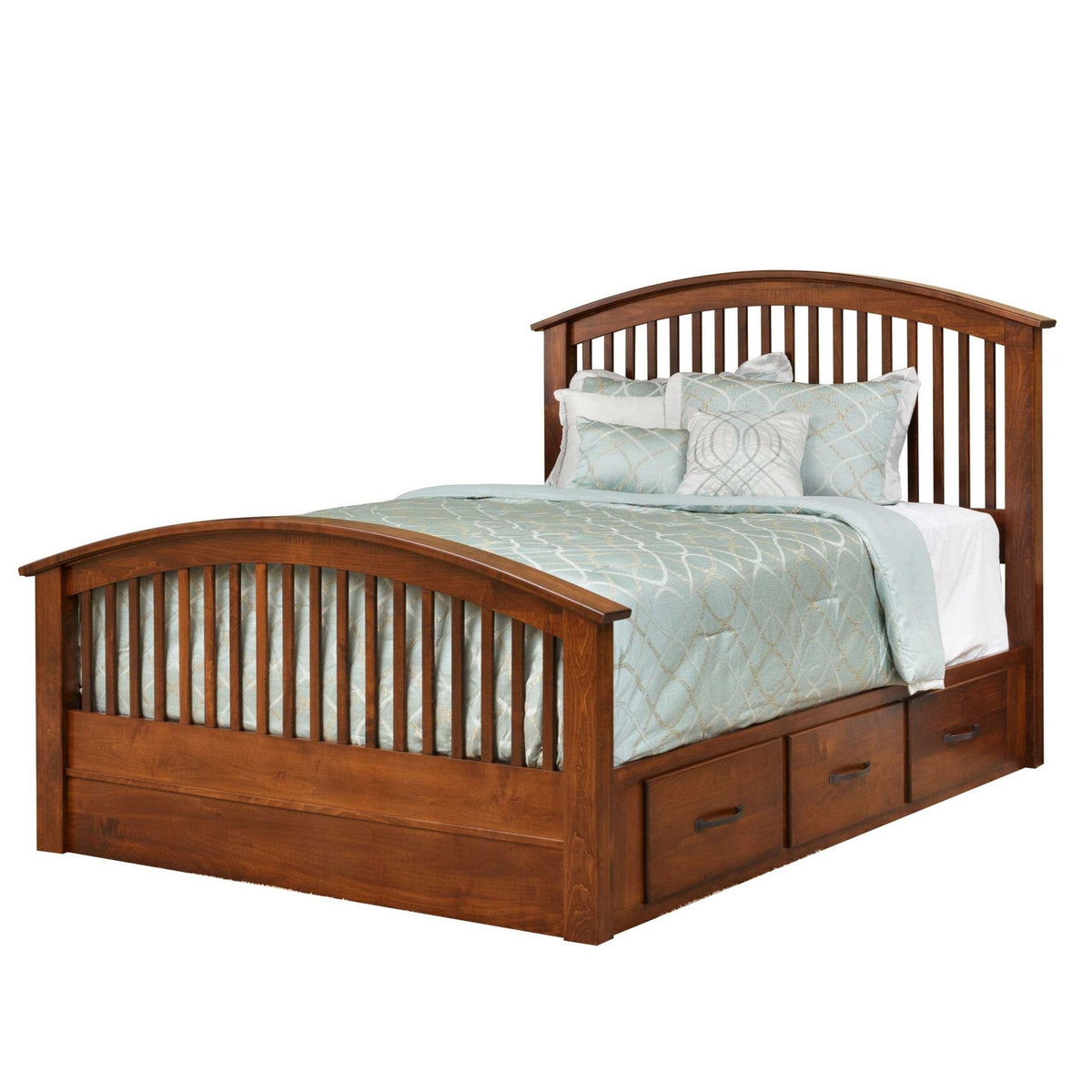 Amish Concord Solid Wood 4pc Storage Bedroom Set - snyders.furniture