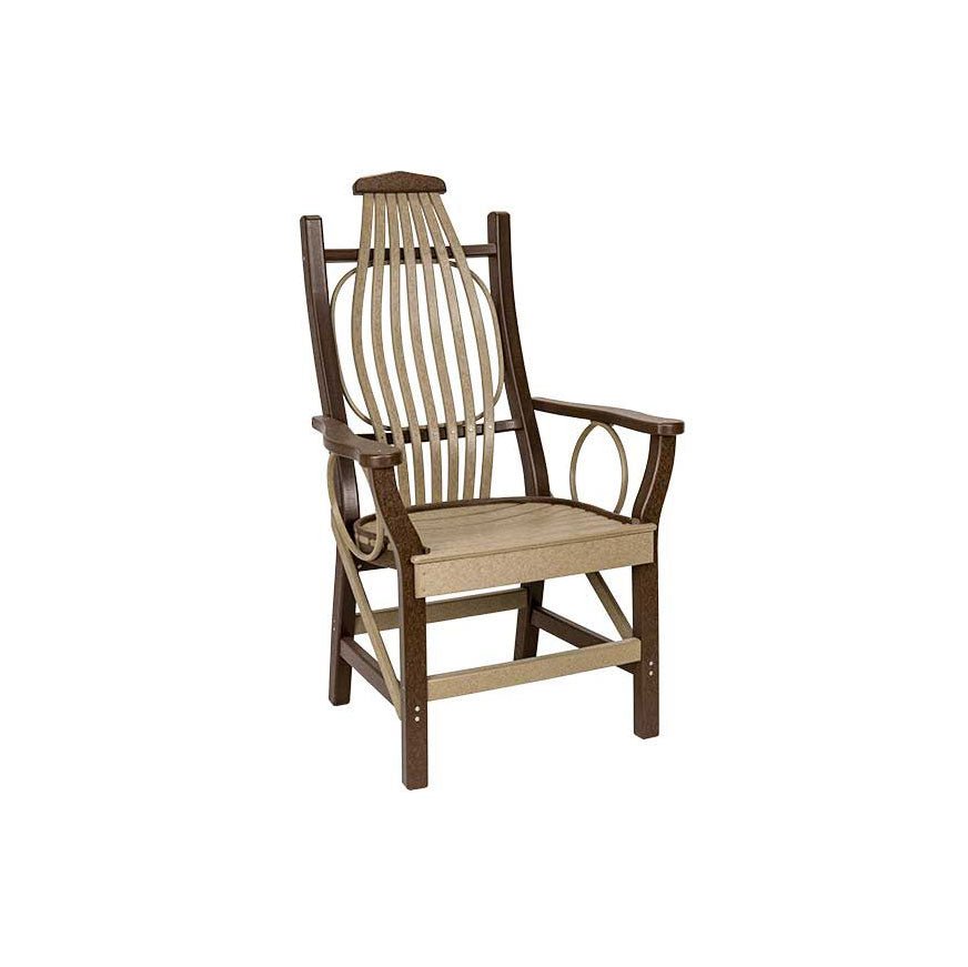 Amish Deluxe Patio Bentwood Poly Dining Chair - snyders.furniture