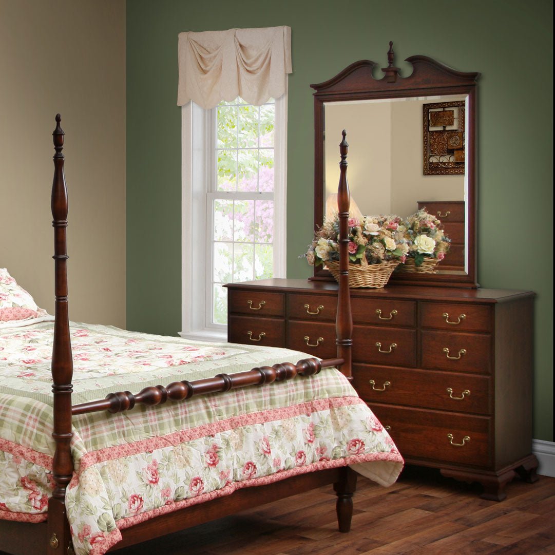 Amish Jamestown 4pc Colonial Poster Bedroom Set - snyders.furniture