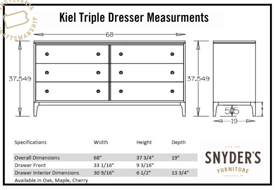 Kiel Triple Dresser - snyders.furniture