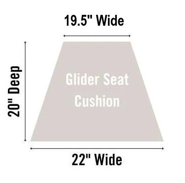 Amish Low Back Glider Replacement Cushion - snyders.furniture