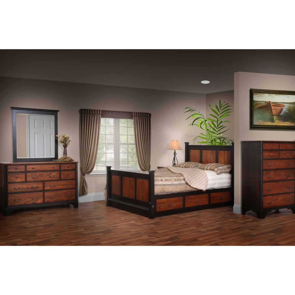 Amish New Amsterdam 5pc Storage Bedroom Set - snyders.furniture