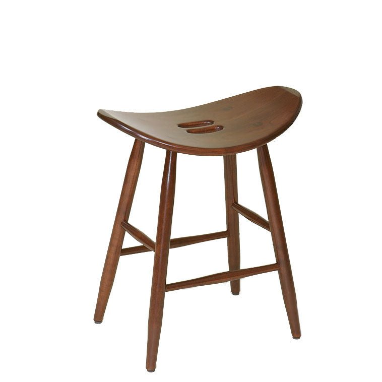 Amish Saddle Seat Bar Height Stool