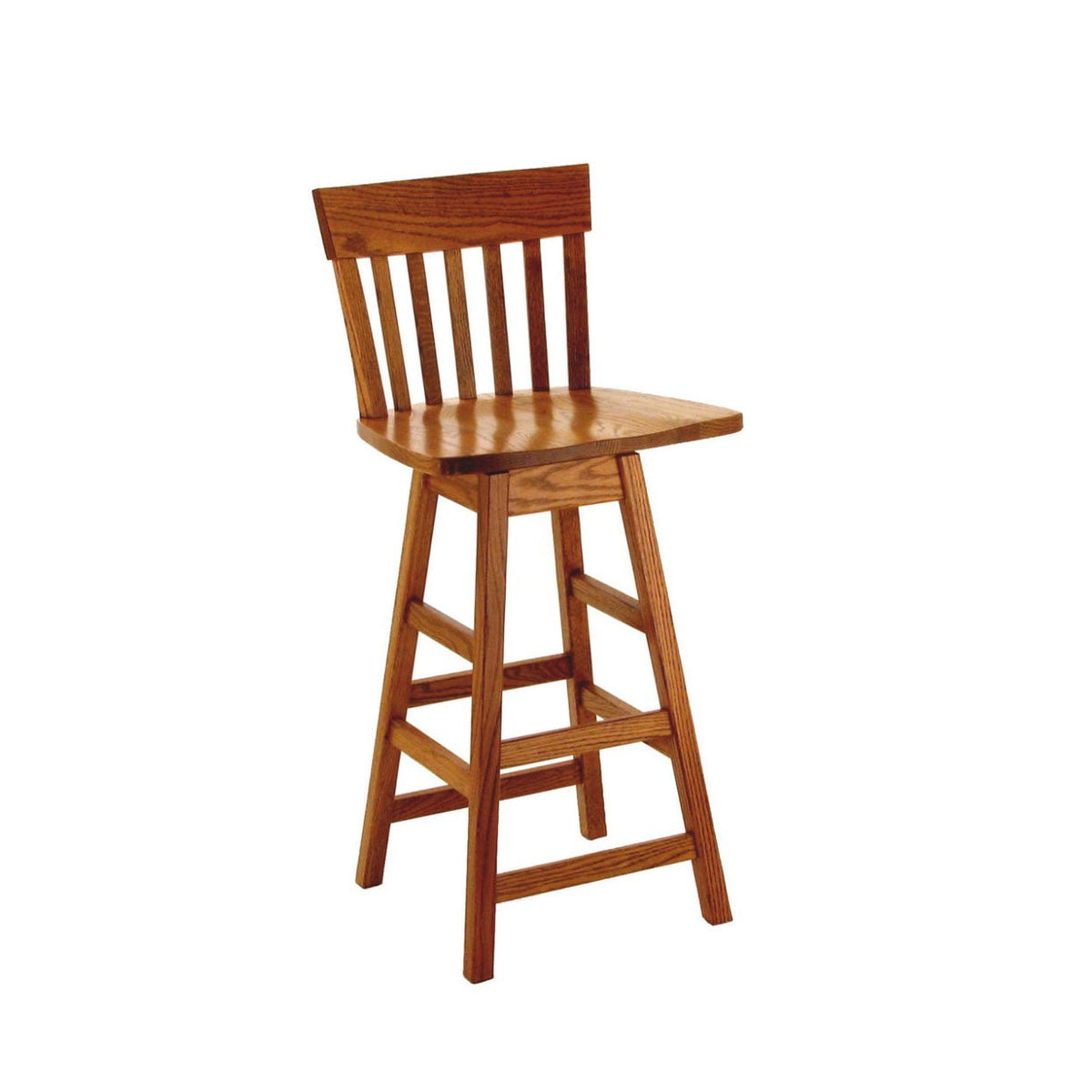 Amish Trenton Swivel Bar Stool - snyders.furniture