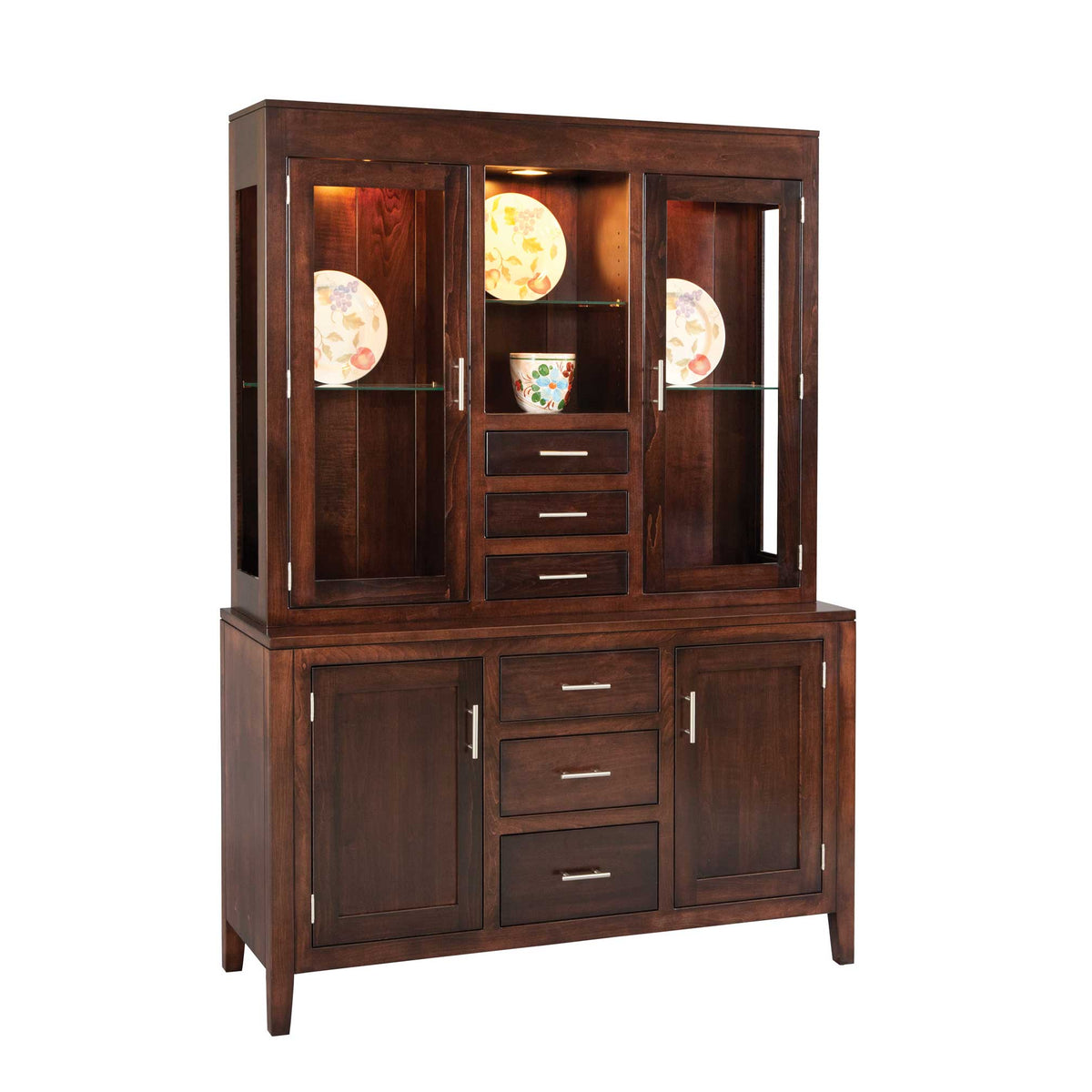 Amish Tuscany Modern Dining Hutch