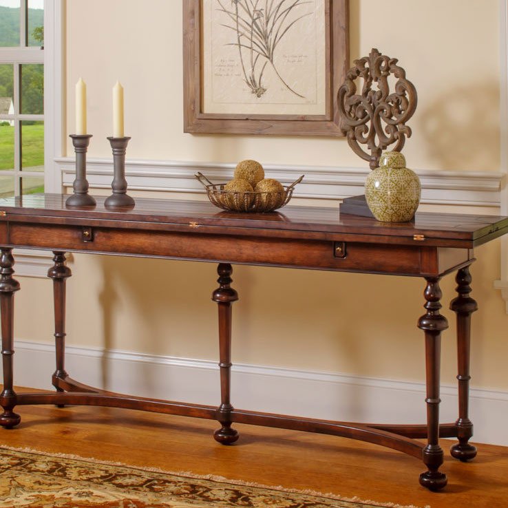 Amish Williamsburg Colonial Expandable Hall Table