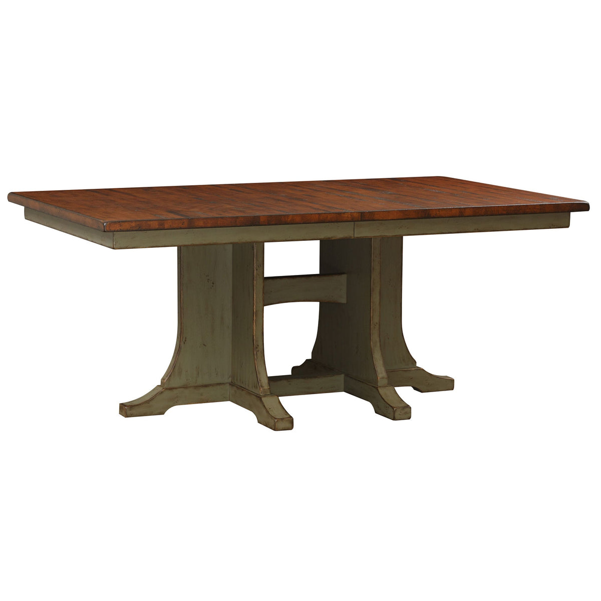 Clifton Amish Expandable Rustic Pedestal Table