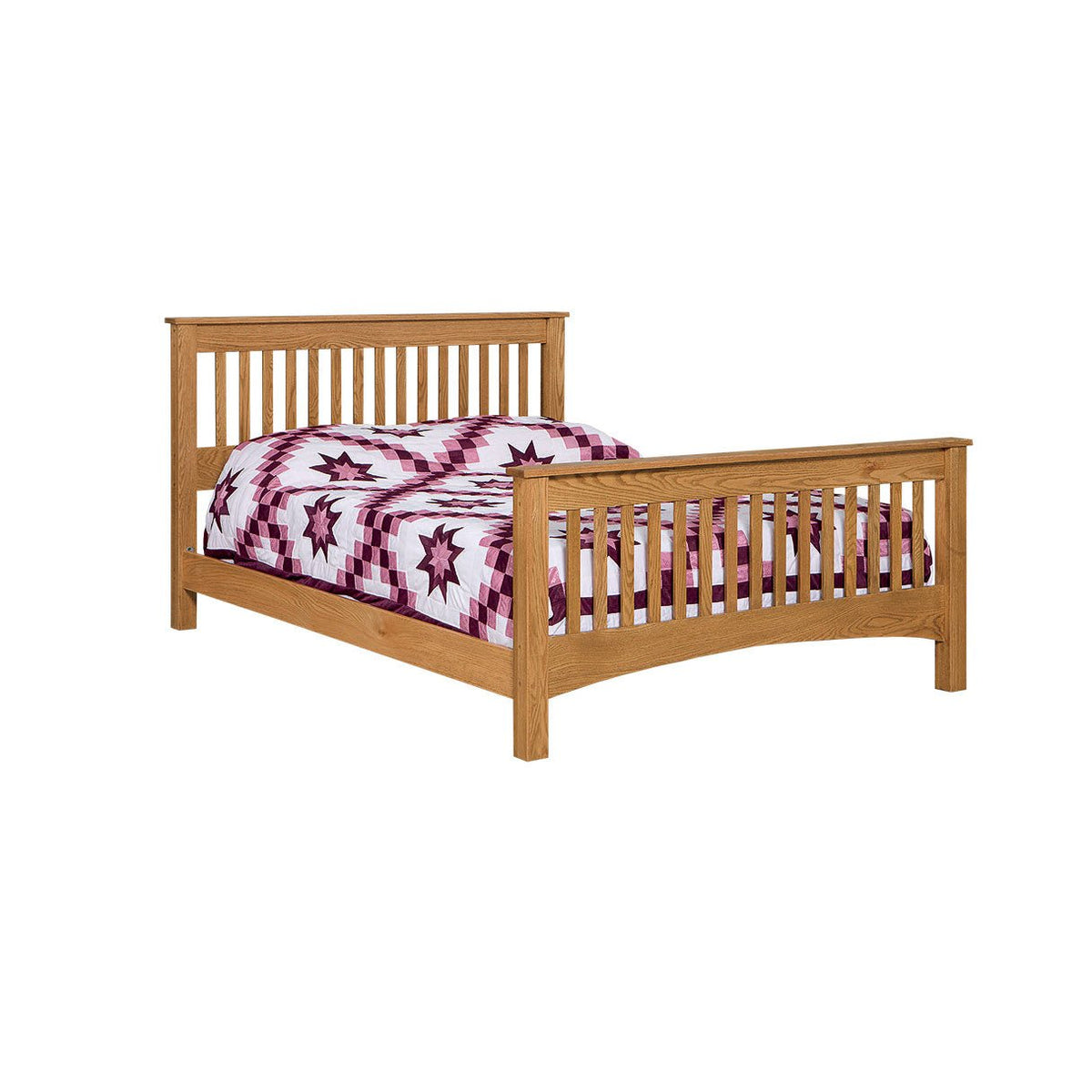 Eden Amish Solid Wood Slatted Picket Bed - snyders.furniture