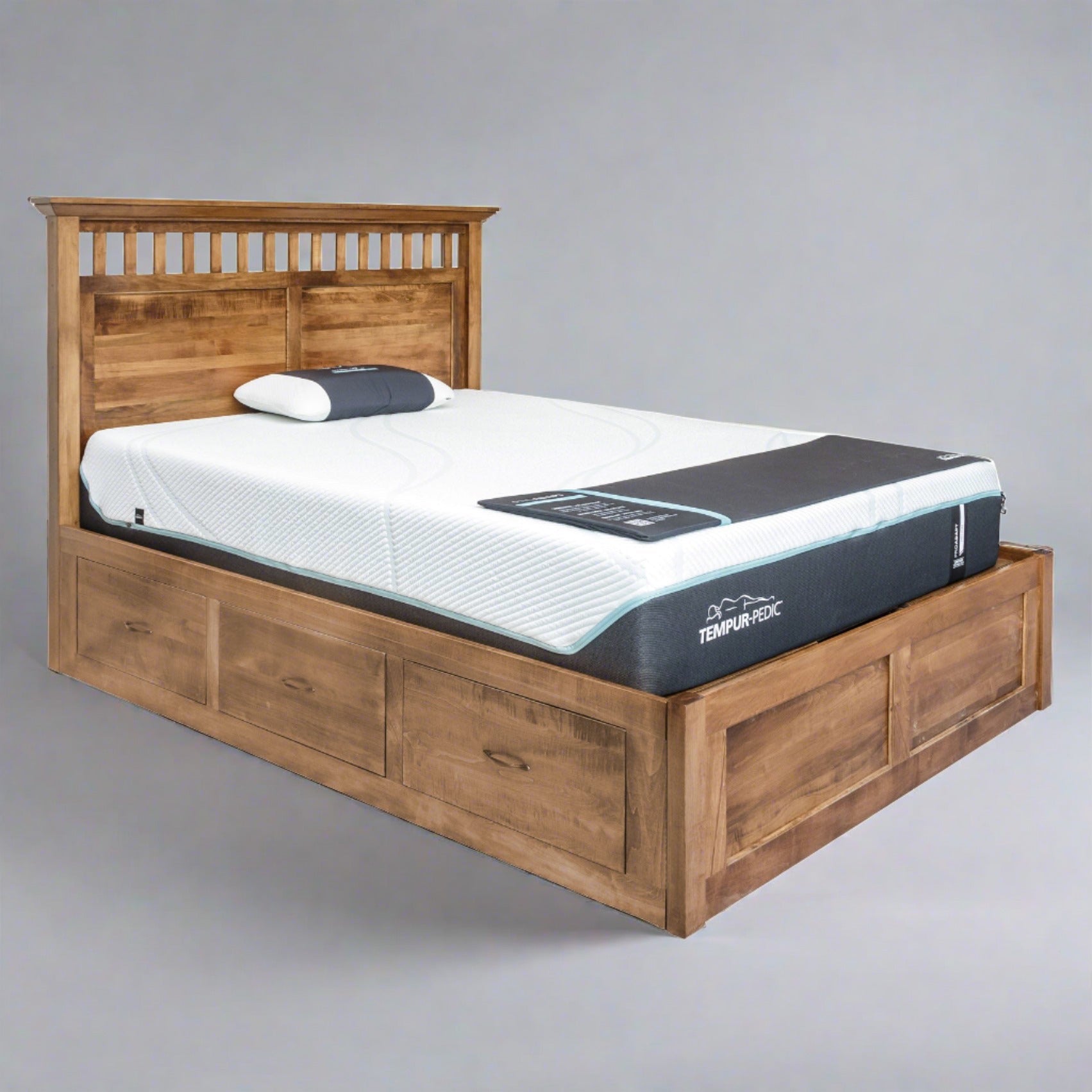 Eden Amish Warrington Platform Storage Drawer Bed - snyders.furniture