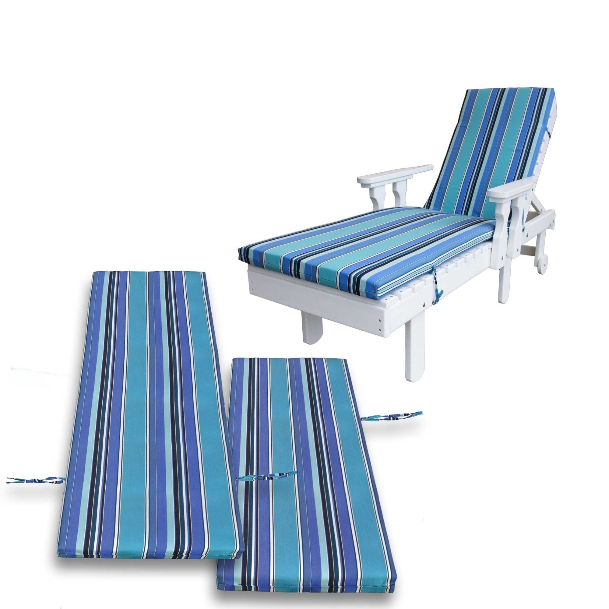 Leisure Lawns Sunbrella Fabric Sun Lounge Cushion - snyders.furniture