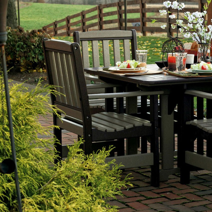 Amish English Garden Arm Patio Dining Chair - snyders.furniture